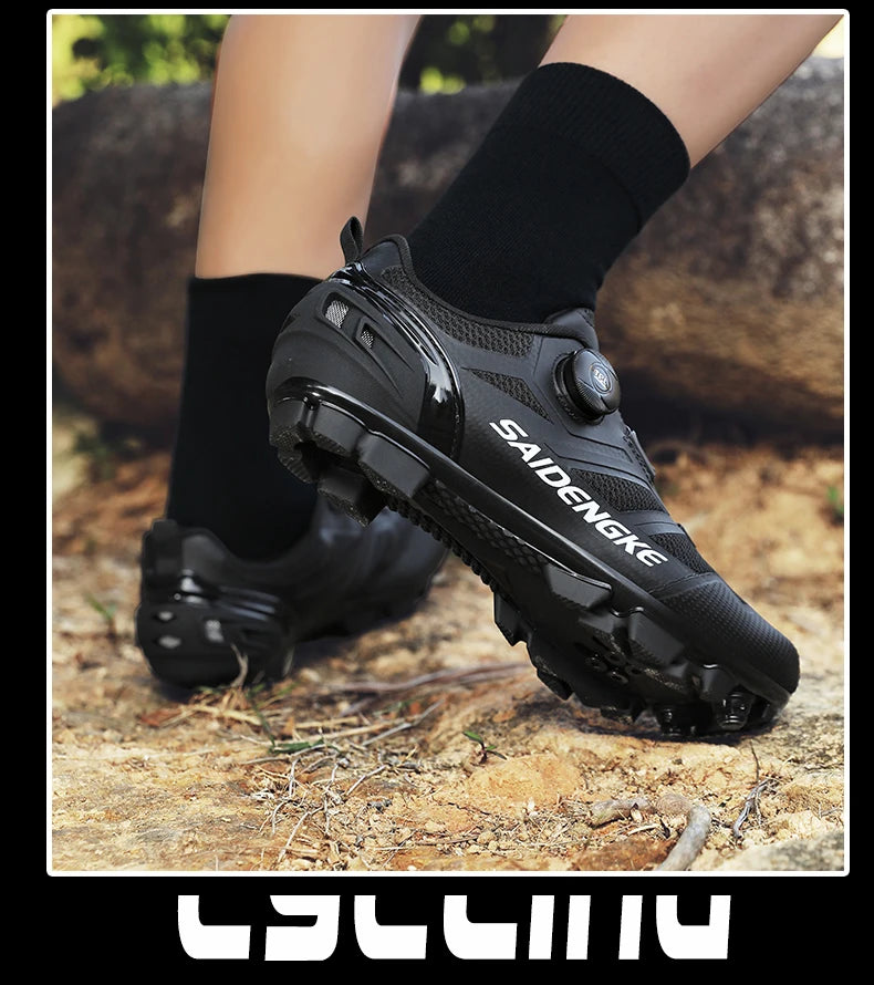Sapatilhas de Ciclismo Unissexo Novas Profissionais Leves Luxyry Originais para Estrada em Borracha MTB Corrida Bicicleta Moda Bike Street Sports