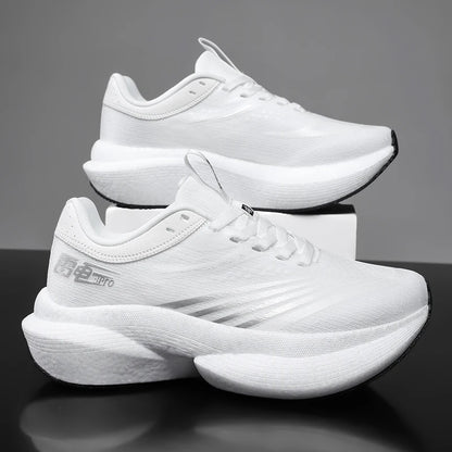 New Running Shoes Carbon Plate Marathon Men Sports Breathable Lightweight Women's Comfortable Athletic Non-slip Sneakers Casual