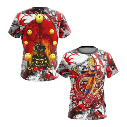 Dragon Ball Z herr-T-shirt Vegeta Streetwear Trend Y2K Harajuku sommar Vegeta T-shirt Anime Saiyan kortärmad Goku-tröja