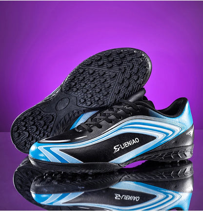 Nouvelles chaussures de football pour hommes, crampons de terrain antidérapants, chaussures de football pour l'entraînement, baskets de haute qualité, futsal, intérieur, vente chaude, extérieur