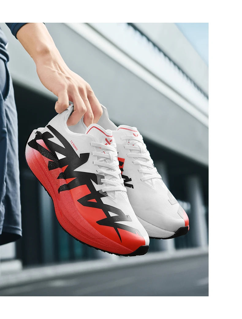 Ténis de corrida para homem, em malha para atividades ao ar livre, sapatos de luxo, sapatilhas para casal, ténis todo-o-terreno, com amortecimento, respiráveis, ténis de treino, de corrida, antiderrapantes, na moda