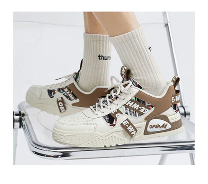 Skateboard Herresko Sommersneakers Læder Casual Mode Udendørs Løb Sport Vandreture Tennis Platform Designer Luksus