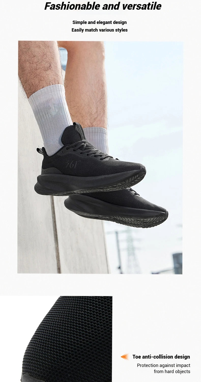 361 Degrees Fengye 5.0 Running Shoes Lightweight Wear Resistant Shock Absorbent Breathable Soft Soled Male Sneakers 672542210F