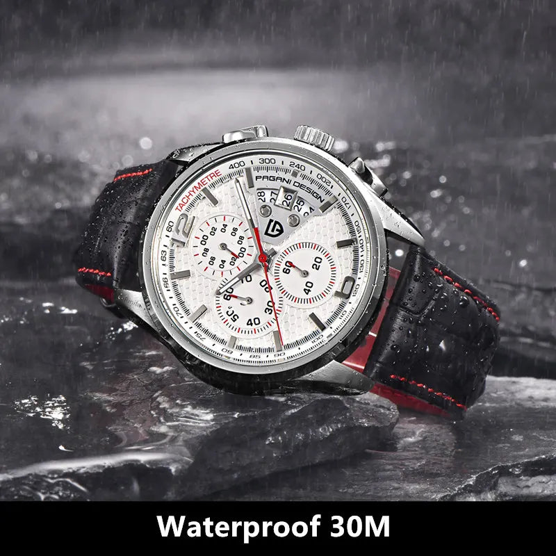 PAGANI DESIGN Chronograph Stop Watch for Men Quartz Multi-function Military Pilot Relógios Masculino Reloj Hombre Montre Homme