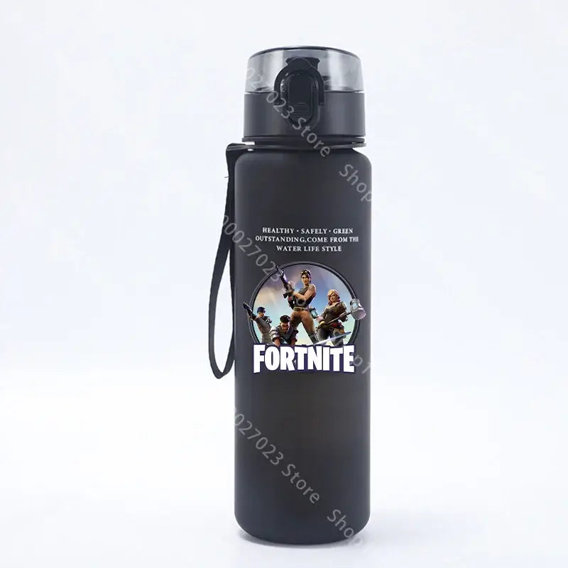 650ML Fortnite Sports Water Bottle Kawaii Motivational Leak Proof Portable Reusable Cups Outdoor Travel Gym Jugs New Cute Gifts