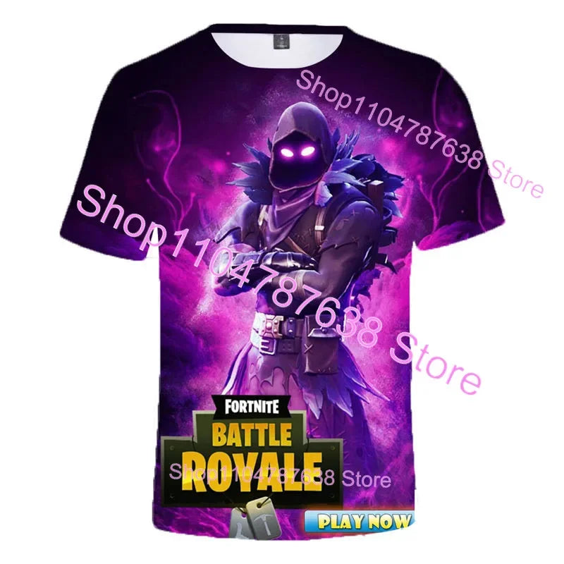 Letné tričko Raven Ultima Knight F-Fortnite s 3D potlačou Banana Peely Pánske tričko Battle Royale Hry Tričká Narodeninové darčeky