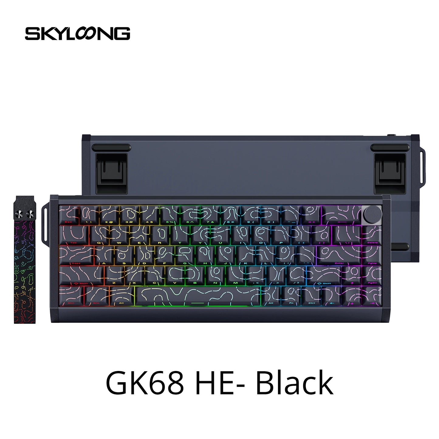 SKYLOONG GK61/GK68 HE Magnetic Keyboard Aluminum Case 8000hz RT0.01mm Rapid Trigger PBT Keycap RGB Backlit Wired Gaming Keyboard