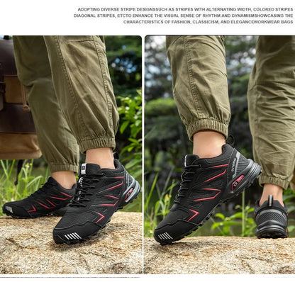 Men's Lockless Cycling Shoes,Outdoor Mountain Cross-Country Non-slip Hiking shoes,Breathable Sports Shoes,Road Cycling Shoes