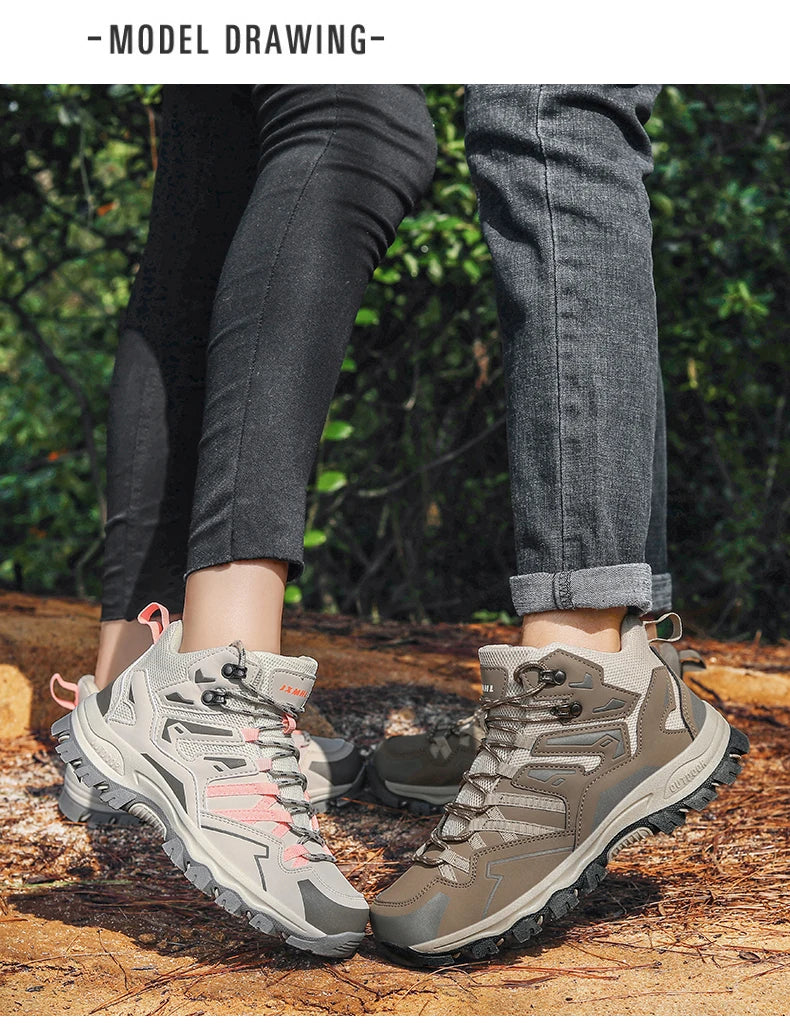 Zapatillas de senderismo unisex, zapatillas deportivas para actividades al aire libre, botas de acampada, zapatillas impermeables de mujer para caminar, zapatillas de senderismo antideslizantes
