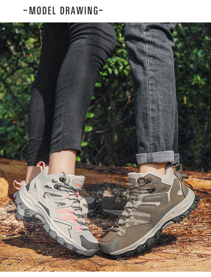 Zapatillas de senderismo unisex, zapatillas deportivas para actividades al aire libre, botas de acampada, zapatillas impermeables de mujer para caminar, zapatillas de senderismo antideslizantes