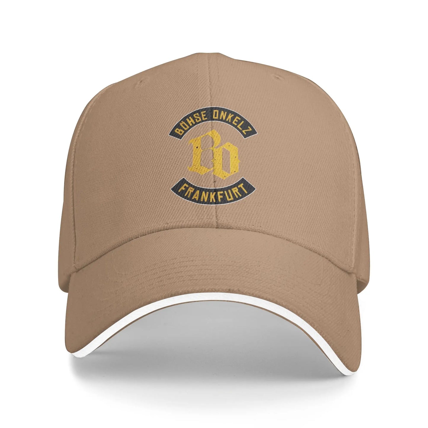 Golden BO Bohse onkelz Germany Band Hiking Baseball Caps Male  Unisex Peaked Cap Female Pool Party Coquette Hat