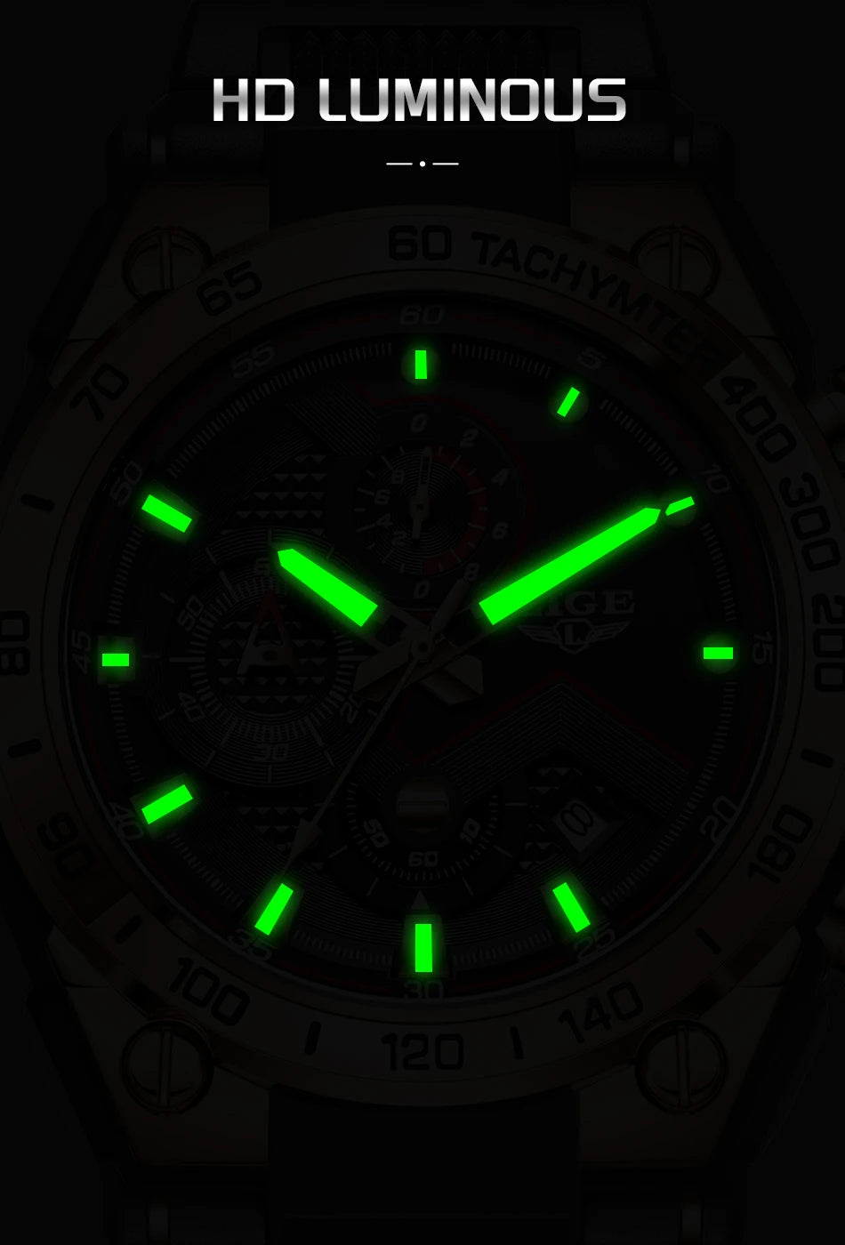 LIGE Luxury Military Watch For Men Waterproof Luminous Silicone Man Watch Quartz High Quality Men's Sports Watches Male Relojs