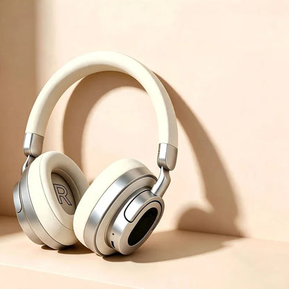 Casque Bluetooth Lenovo rétro, supra-auriculaire, avec boutons physiques, casque sans fil, coussinets d'oreille spacieux, écouteurs stéréo pour les trajets quotidiens.