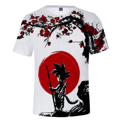 T-shirts Dragon Ball Z Barn- och herrtröjor Herr-T-shirt Harajuku-stil Trend Goku Kläder Anime-tröjor Streetwear