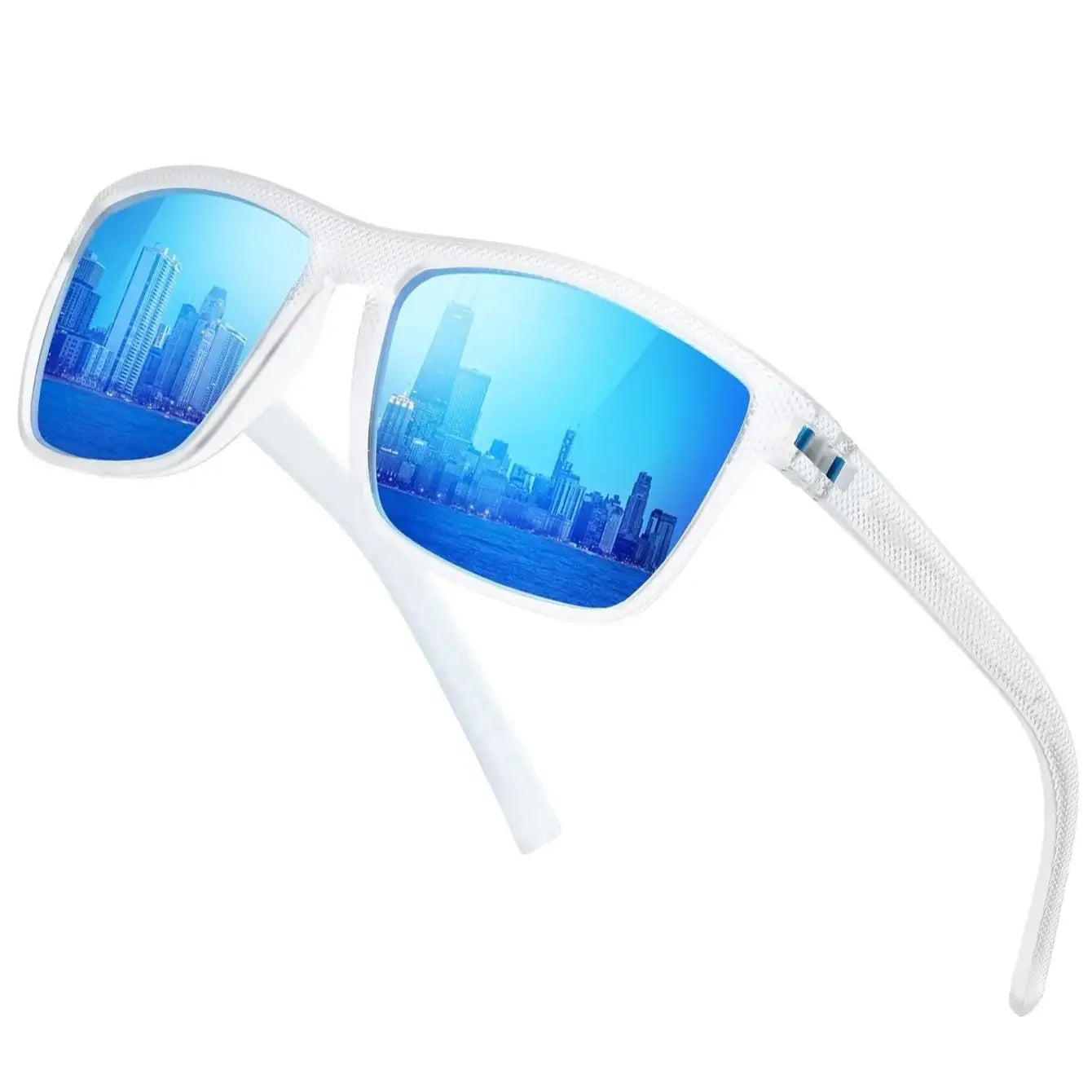 CRIXALIS Vintage Square Polarized Sunglasses for Men Women Retro Trendy Sun Glasses Male Driving Fishing Mirror Shades UV400