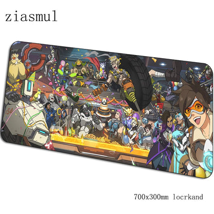 Overwatch podloga za miš za gamere, prekrasna gaming podloga za miš 70x30cm za PC, prijenosno računalo i radni stol, padmouse za igre, estetska gamerska podloga, gamepad