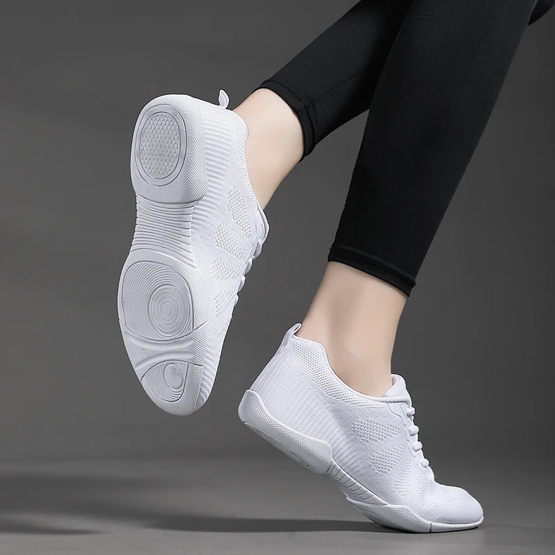 Marwoo Girls White Cheer Dance Sneakers Kids Lightweight Cheerleading Training Walking Tennis Womens Fashion Sports Shoes 2316