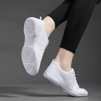 Marwoo Girls White Cheer Dance Sneakers Kids Lightweight Cheerleading Training Walking Tennis Womens Fashion Sports Shoes 2316