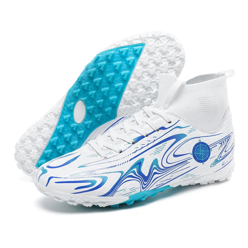 Chaussures de football professionnelles antidérapantes pour enfants, chaussures de sport d'extérieur pour garçons, baskets de futsal pour matchs et entraînements