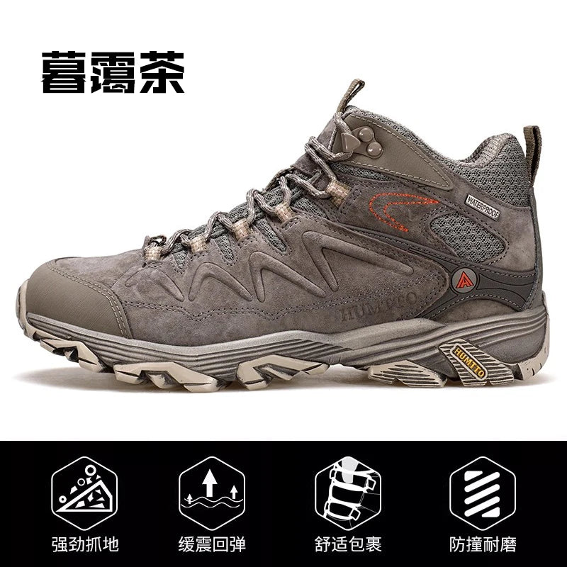 HUMTTO Hiking Shoes Men Winter Outdoor Sports Climbing Shoes Hunting Shoes Warm Women Trekking Sneakers Ankle Boots Tactical
