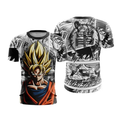 Dragon Ball Z herr-T-shirt Vegeta Streetwear Trend Y2K Harajuku sommar Vegeta T-shirt Anime Saiyan kortärmad Goku-tröja