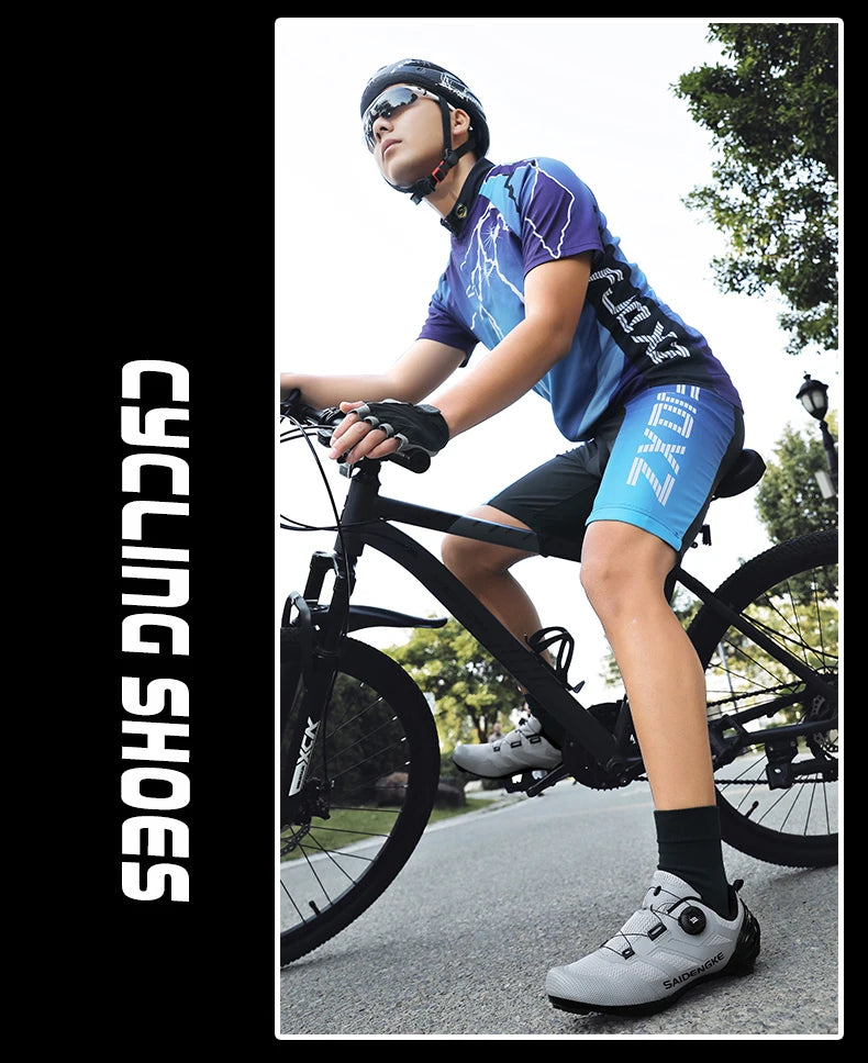 Sapatilhas de Ciclismo Unissexo Novas Profissionais Leves Luxyry Originais para Estrada em Borracha MTB Corrida Bicicleta Moda Bike Street Sports