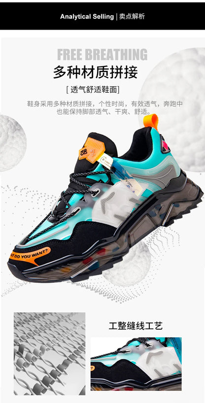 Luxury Men's Sneakers, Casual Breathable Trainer, Race Fashion Loafers, Running Shoes for Men Tennis