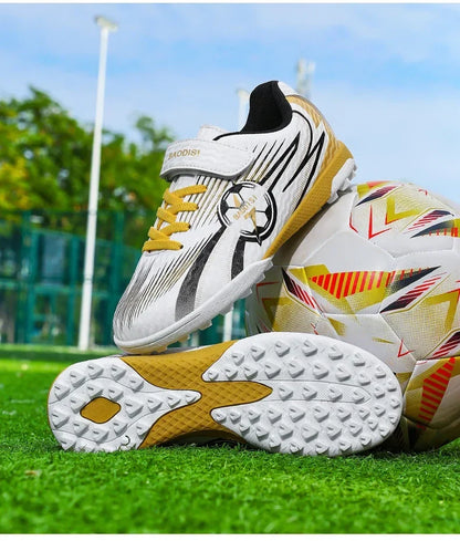 Chaussures de football originales à crampons pour cheville, nouvelles chaussures de football pour enfants, chaussures de futsal, baskets rapides pour intérieur, chaussures de sport pour terrain de société, chaussures de f