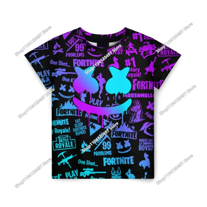 Halloween Peely 3D T-shirt Αγόρια Κορίτσια Χριστούγεννα Fortnite Tees Battle Royale Streetwear Παιδικά Victory Game Ανδρικά T-shirt Ρούχα