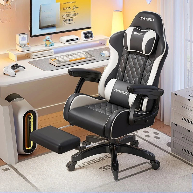 Chaise de jeu solide, chaise de bureau ergonomique pour la maison, la chambre à coucher, le dortoir, les étudiants