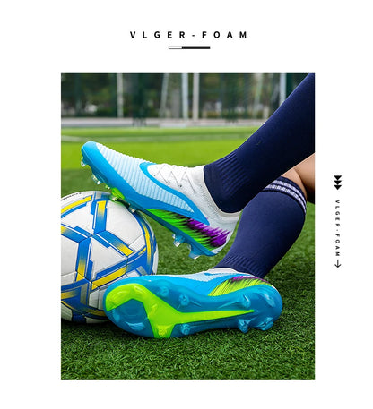 New Men Soccer Shoes Cleats Women Professional Football Boots Training Outdoor Durable Firm Ground Lightweight Adult Rugby