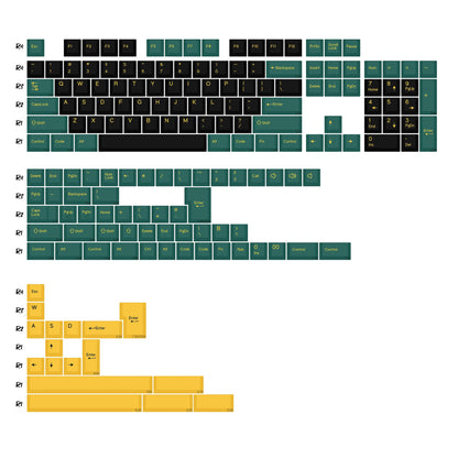 KBDiy 174 tasti/set keycap PBT GMK Apollo double shot minimalisti profilo ISO Cherry per tastiera meccanica da gaming compatibile MX