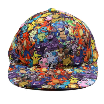 Anime Figure Pokemon Baseball Cap Pikachu Hat Adjustable Pokemon Cosplay Hip Hop Cartoon Adult Hats Boy Girl Kids Birthday Gifts