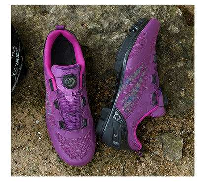 Mtb Cycling Shoes Men Women T03 Purple Breathable Speed Self-Locking Road Cycling Sports Shoes Outdoor Racing Training Sneakers