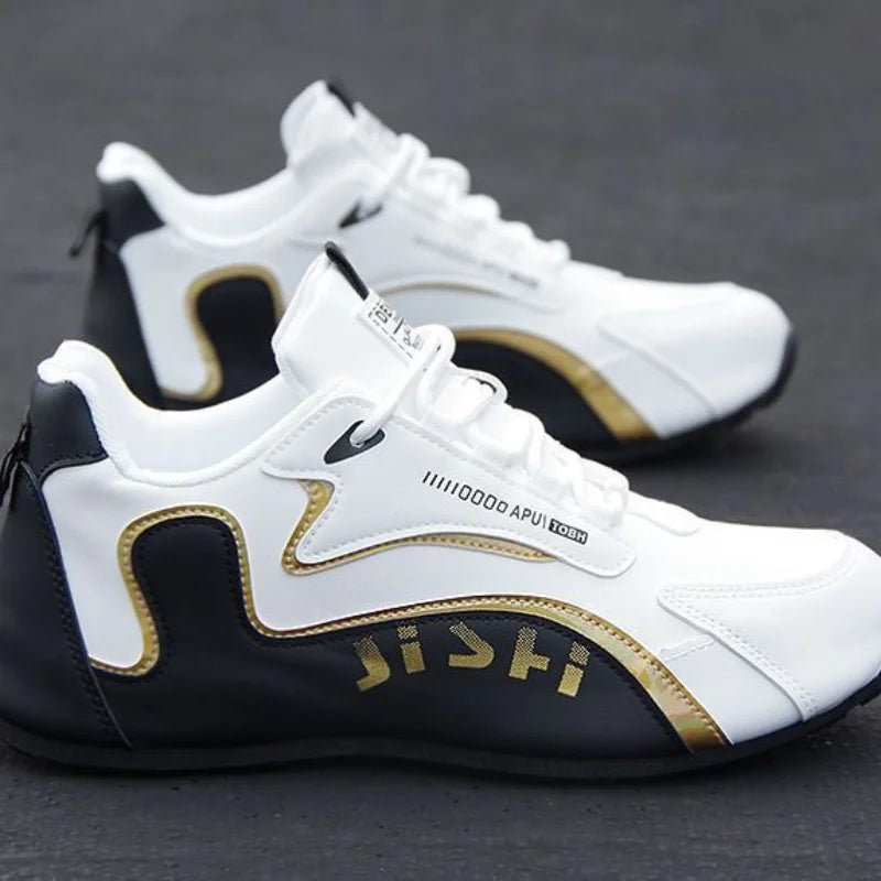 Chaussures en cuir respirantes pour hommes, baskets décontractées de voyage imperméables, chaussures de couleur unie, chimanti ald, automne, nouveau