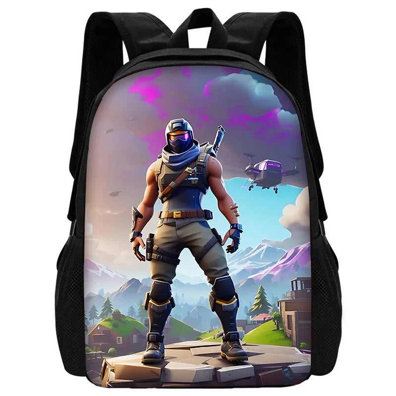Zaini Hot Battle Royale Fortnite per bambini, ragazzi e ragazze, regalo di compleanno per studenti, borse scuola unisex, zaino da campeggio resistente