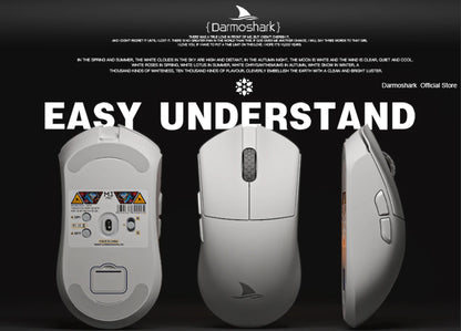 Darmoshark M3Pro -pelihiiri 2.4G BT Wireless Tri-Mode PAW3395 -sensorilla N52840 26000DPI, isokätinen makroajurihiiri pelaamiseen