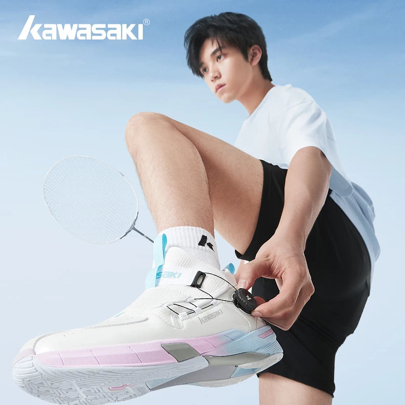 Kawasaki King Series 2.0 Professional Badminton Shoes For Men Women Anti-Twist Sports Original Men's Tennis Shoes Sneakers A3311