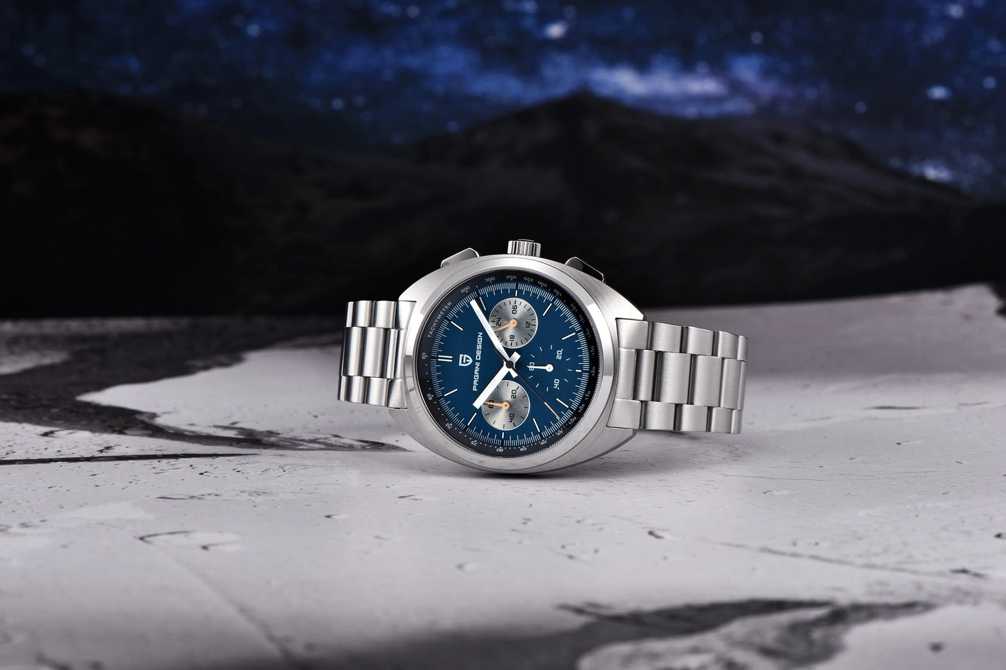 PAGANI DESIGN 2025 New Panda Dial Men Watches Luxury Quartz Watch For Men Japan VK63 Sport Chronograph Sapphire glass Wristwatch