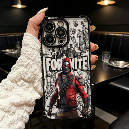 Custodia per telefono placcata del popolare gioco FortniteS per Samsung A37 A57 A07 A36 A16 A35 A55 A25 A26 A05s A15 A54 A34 A24 A14 A05 A04 4G 5G