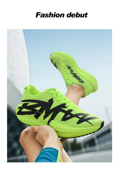 Ténis de corrida para homem, em malha para atividades ao ar livre, sapatos de luxo, sapatilhas para casal, ténis todo-o-terreno, com amortecimento, respiráveis, ténis de treino, de corrida, antiderrapantes, na moda