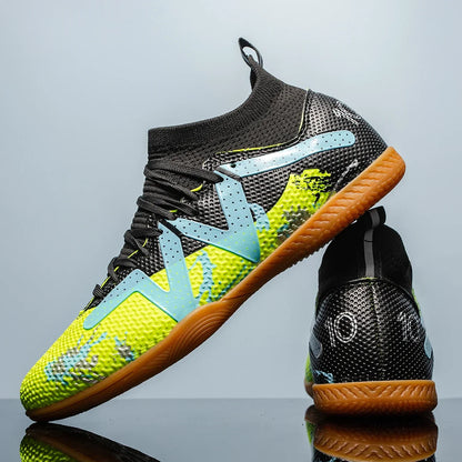 Botte de Football en salle, crampons de Futsal professionnels pour hommes, chaussures de Football pour adultes, durables, confortables, antidérapantes, baskets d'entraînement pour adolescents