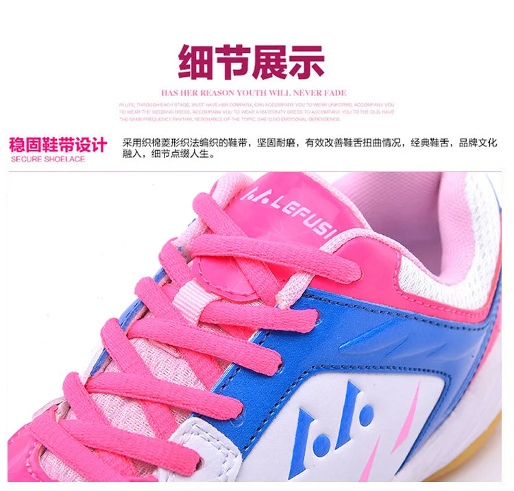 Sapatos de badminton para competição profissional, para homem e mulher, sapatos desportivos unissexo, sapatos de ténis, leves, ténis de mesa