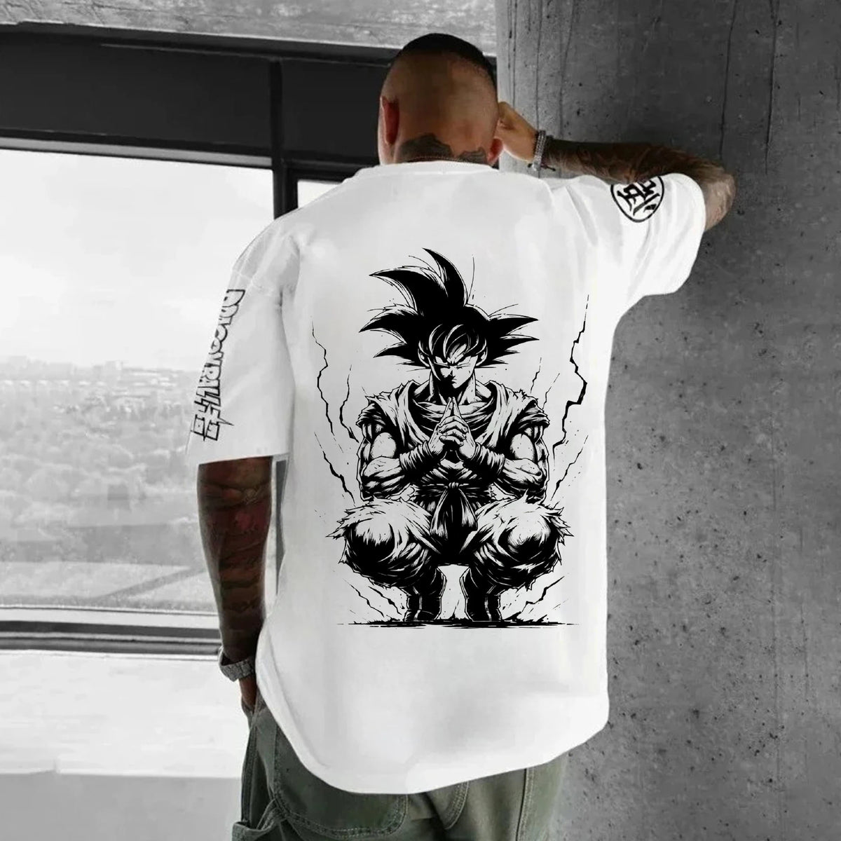Dragon Ball japán anime-mintás férfi póló, Majin Buu, fiúknak és gyerekeknek, Harajuku, rövid ujjú, Goku póló, nyári ruházat