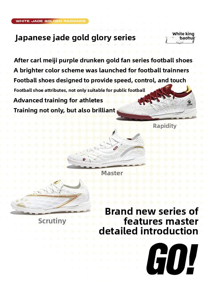 Kelme Adult Soccer Shoes Tf Shredded Spikes Professional Match Training Soccer Shoes Youth Indoor Anti-skid Shoes