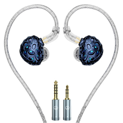 TRN Whale Shark Hybrid Earphones Triple Dynamic + Planar  In-Ear Monitors headphones