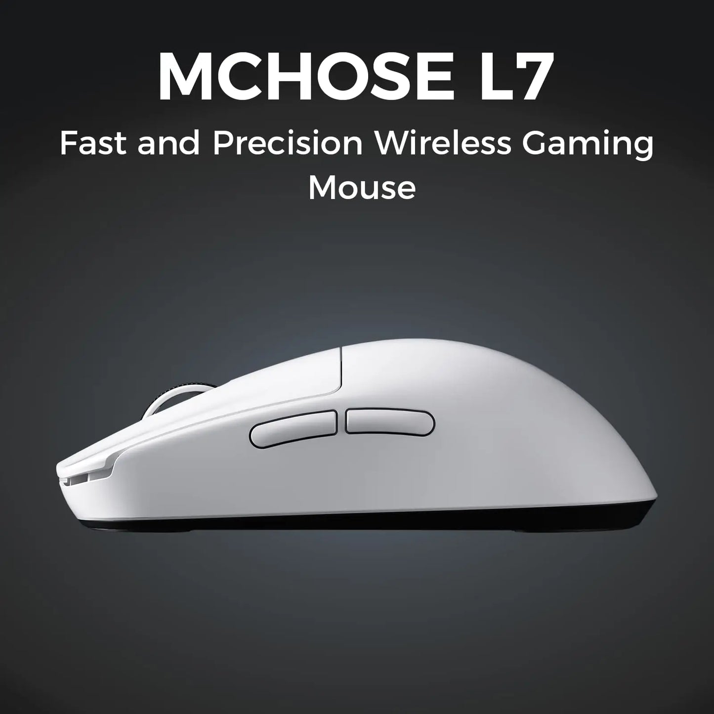 MCHOSE L7 Wireless Gaming Mouse L7 Ultra PAW3395 26K Sensor Dual 8K Polling 39g Ultra-Lightweight2.4GHz RF/BT/Wired Tri-Mode