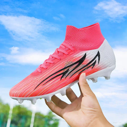 Nouvelles chaussures de football pour hommes, chaussures de football professionnelles ultralégères, chaussures d'entraînement sur gazon, baskets de match, sport de plein air, antidérapantes, unisexes