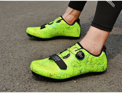 Zapatillas de ciclismo nuevas para hombre con cierre automático para carretera, montaña y exterior; zapatillas deportivas de ciclismo para mujer para spinning indoor