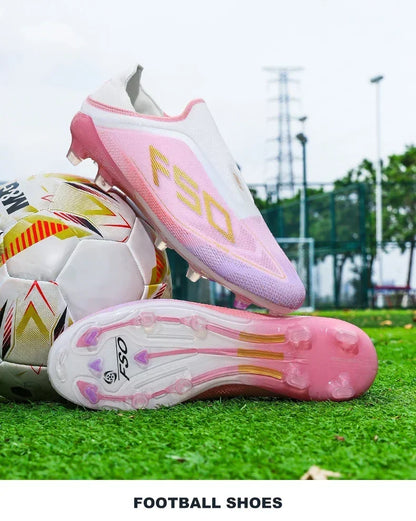 New Men Soccer Shoes Match Football Boots Non-Slip Boys High-quality Outdoor Sneakers Grass Cleats Hot-selling High-top Light